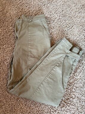 H&M Olive Green Cotton Cargo Pants Size 4
